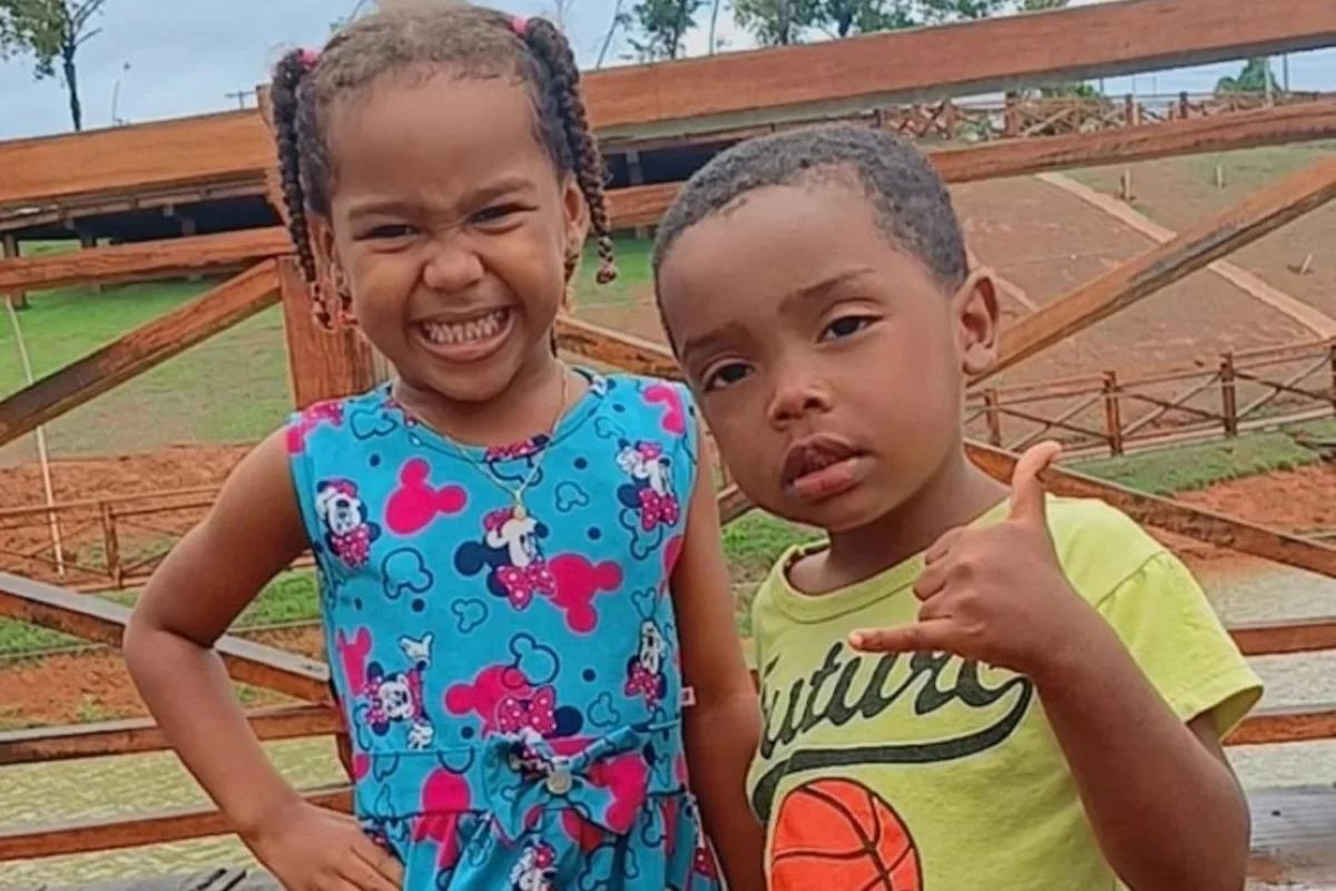 Os irmãos Ágatha Isabelly, de 6 anos, e Allan Michael, de 4, estão desaparecidos desde o dia 4 de janeiro